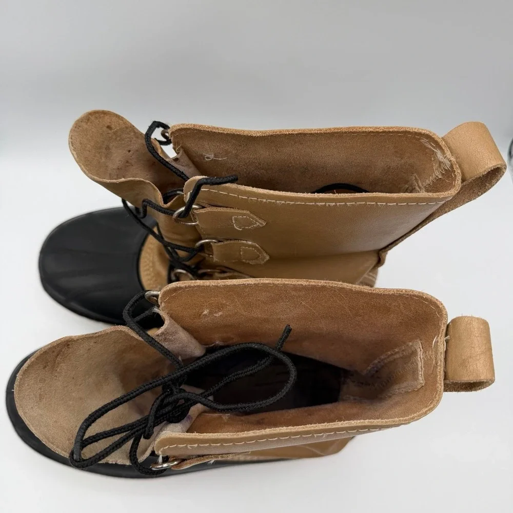 Sorel Scout Kaufman Leather Duck Boots Made in Canada Winter‎ Snow Boots